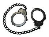Double-Lock Police-Style Leg Irons - Black
