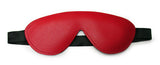 Bondage Basics Padded Leather Blindfold - Red