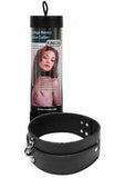 Bondage Basics Leather Collar - Black