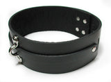 Bondage Basics Leather Collar - Black