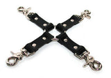 Bondage Basics Leather Hog Tie - Black