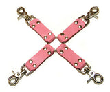 Bound Pink Leather Hog Tie