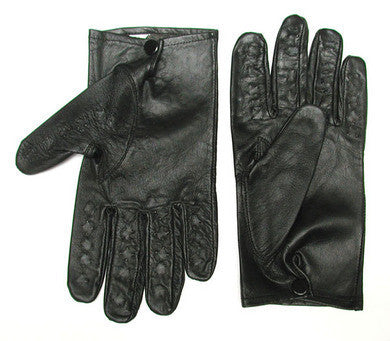 Leather Vampire Gloves With Prickly Metal Points - Extra Small