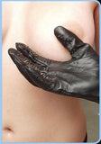 Leather Vampire Gloves With Prickly Metal Points - Medium