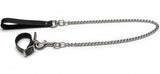 Buckling Cock Ring And Chain Leash Set