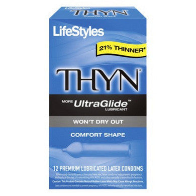 Lifestyles Thyn Ultra Glide  Condoms - 12 Pack