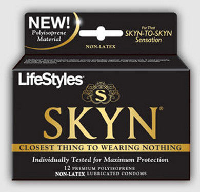 Lifestyles SKYN Premium Polyisoprene Condoms - 12 Pack