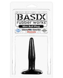 Basix Rubber Works - Mini Butt Plug - Black