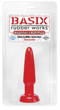 Basix Rubber Works - Beginners Butt Plug - Red