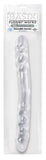 Basix Rubber Works - 16-inch Double Dong - Clear