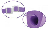Fetish Fantasy Elite Vibrating 6-Inch Hollow Strap-On - Purple