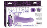 Fetish Fantasy Elite 7-Inch Vibrating 7-Inch Hollow Strap-On - Purple