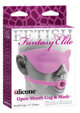 Fetish Fantasy Elite Small Open-Mouth Gag And Mask - Pink