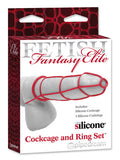 Fetish Fantasy Elite Cockcage And Ring Set - Red