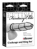 Fetish Fantasy Elite Cockcage And Ring Set - Black