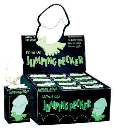Wind-Up Glow-In-The-Dark Jumping Pecker
