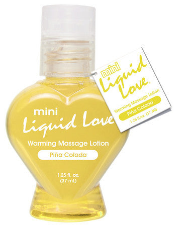Mini Liquid Love Warming Massage Lotion Pina Colada - 1.25 oz.