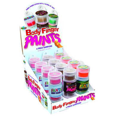 Fantasy Body Finger Paint 4 Pack Tube POP Display