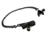 Alligator Nipple Clamps Black with chain
