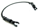 Barrel Nipple Clamps Black with Chain