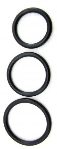Nitrile Cock Ring Set Black