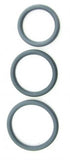 Nitrile Cock Ring Set Grey