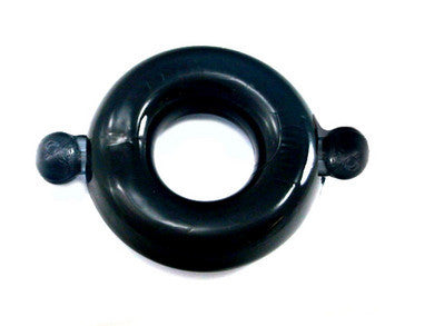 Elastomer Cock Ring Large Smoke/Black