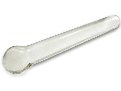 Borosilicate Glass Sleek Wand Dildo Clear