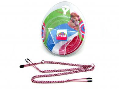 Nipple Clamp - Y-Style - 3 Tweezers - Pink