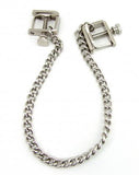Nipple Clamps - Press With Chain - Chrome