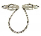 Nipple Clamps - Jaws With Chain - Chrome