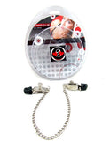 Nipple Clamps - Criss Cross With Chain - Chrome