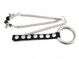 Nipple Clamp -Y-Style - Alligator With C-Ring - Chrome