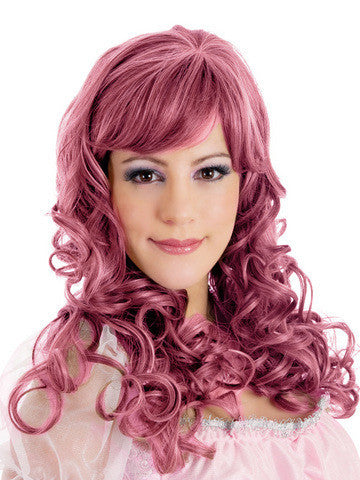 Escape Medium Spiral Curls With Long Layered Cut Wig Pink
