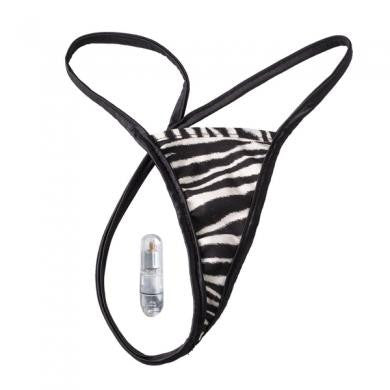 Wild Exotics Wireless Vibrating Panty - Zebra