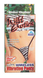 Wild Exotics Wireless Vibrating Panty - Zebra