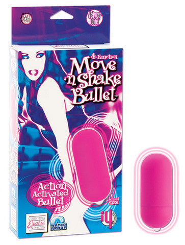 4 Function Move And Shake Bullet - Pink