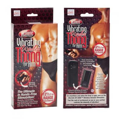 Remote Control Vibrating Wireless Thong For Him
