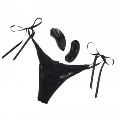 Remote Control 10-Function Little Black Panty - Thong