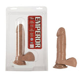 6-inch - Emperor Better Than Real Dongs With Suction Cup - Brown