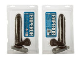 Vibrating Emperor Better Than Real Dongs 8-inch - Black