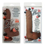 Pure Skin Player Dong With Suction Cup 6.25-inch -  Brown