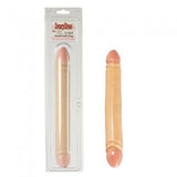 Ivory Duo Smooth Double Dong 12-inch - Ivory