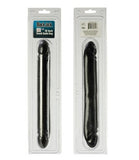 Black Jack Smooth Double Dong 12-inch - Black
