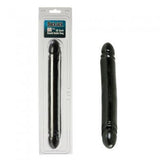 Black Jack Smooth Double Dong 12-inch - Black