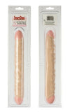 Ivory Duo Veined Double Dong 12-inch - Ivory