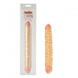Ivory Duo Veined Double Dong 12-inch - Ivory
