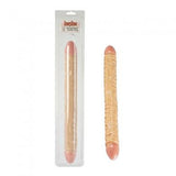 Ivory Duo Veined Double Dong 18-inch - Ivory