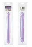 Reflective Gel Smooth Double Dong 12-inch - Purple