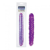 Reflective Gel Veined Double Dong 12-inch - Purple